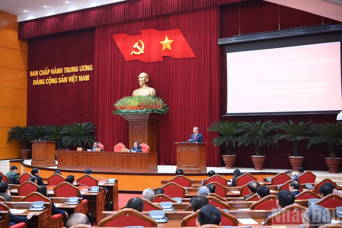 Party General Secretary To Lam speaks at the event. (Photo: NDO)