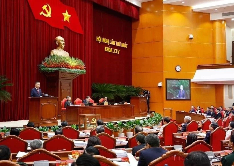 The first session of the 14th Party Central Committee on January 23, 2026 (Photo: VNA)